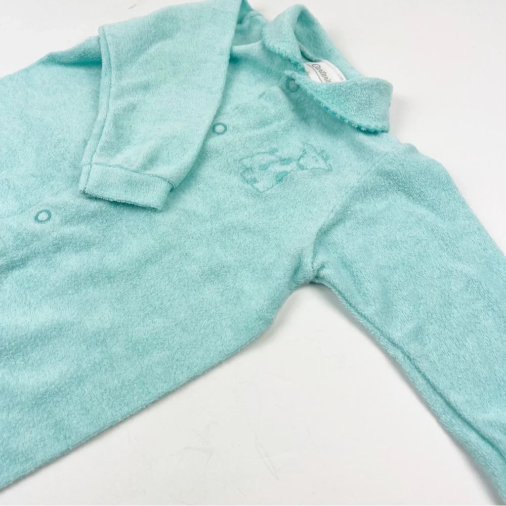 Vintage Carters Terry Footed Sleeper Giraffe One Piece 3-6 Months